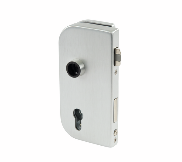 Olis glass door lock, profile cylinder