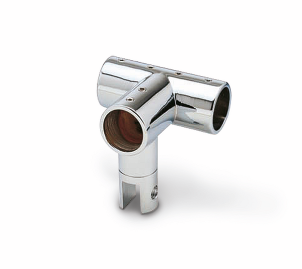 Three-point connector Round 19, with glass connector