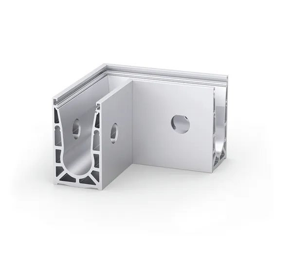 VetroMount® Innenecke für Seitenprofil U