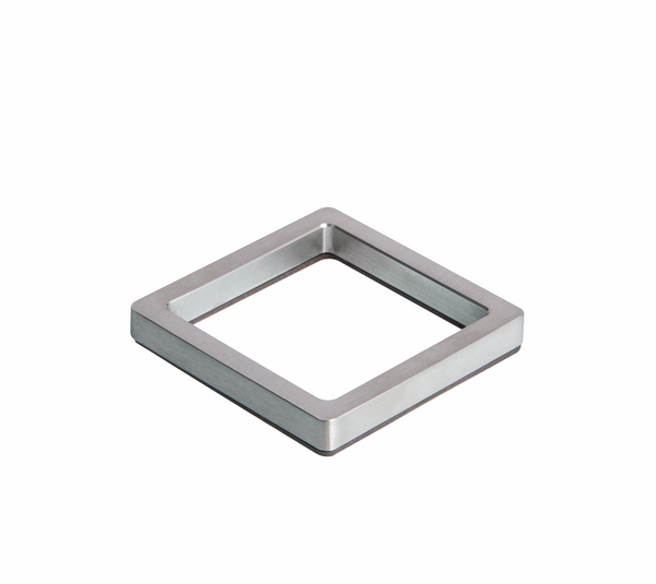 Square flush handle, self-adhesive