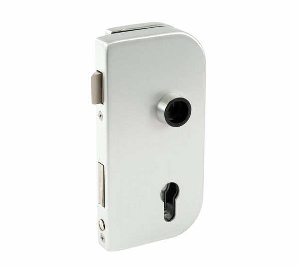 Olis glass door lock, profile cylinder