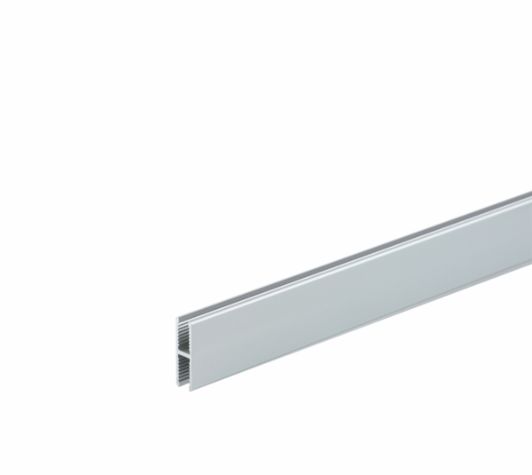 Aqua additional profile for wall connection for fixed glazing, 6 mm