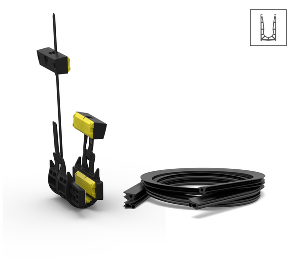 Set de montage VetroMount®, sans profilé de recouvrement