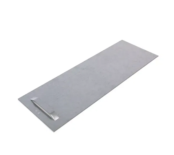 Mirror plate with one eyelet, self-adhesive