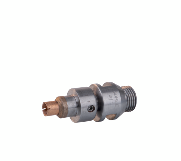 Industrial diamond hollow drill with countersink ring
