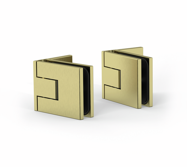 Shower door hinge Juna®, glass-wall 90°