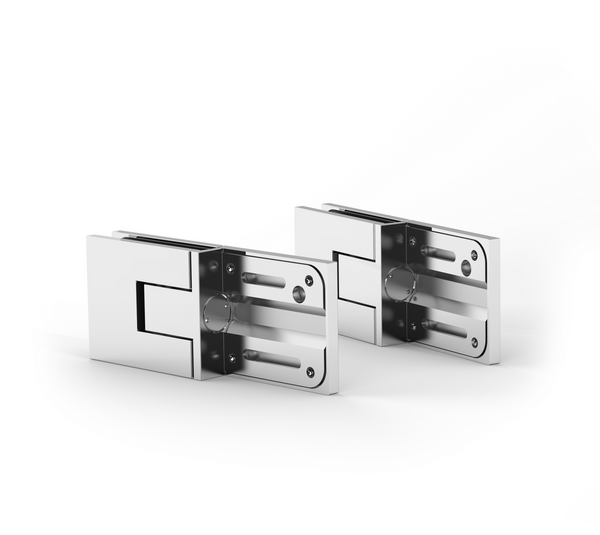 Shower door hinge Juna®, glass-wall 180°