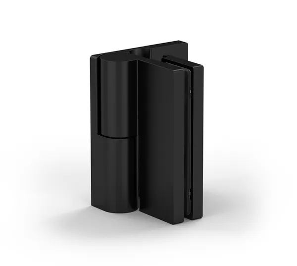 Arta shower door hinge, glass-wall 90°