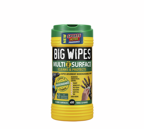 Big Wipes, 4 x 4 multi-surface Pro+