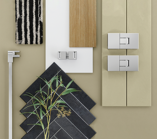 Shower door hinge Juna®, glass-glass 135°