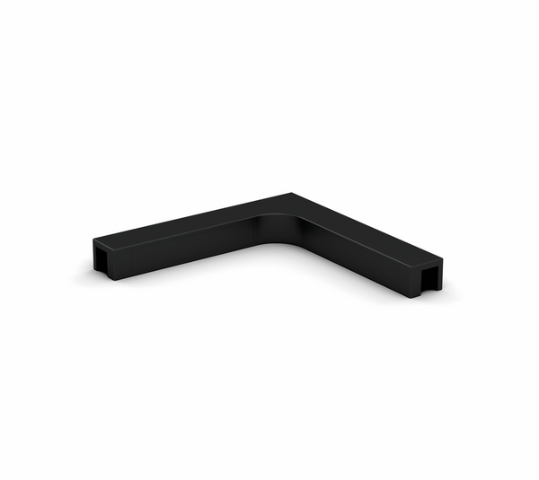 Stabilising bracket, glass-glass 90°
