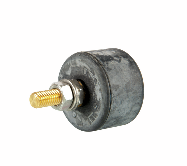 Horizontal stopper roller with hexagon nut