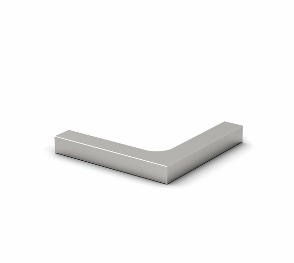 Stabilising bracket, glass-glass 90°