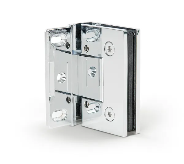 Bilbao Premium shower door hinge, glass-wall 90°