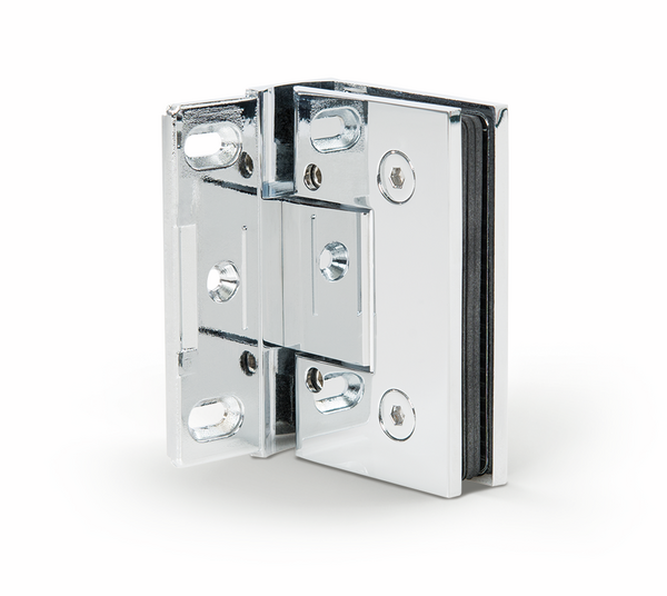 Bilbao Premium shower door hinge, glass-wall 90°