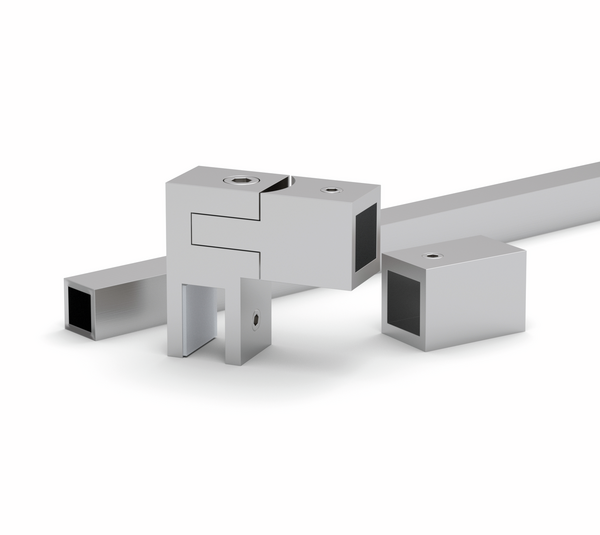 Reinforcement bar set Square 15, glass-wall 90°