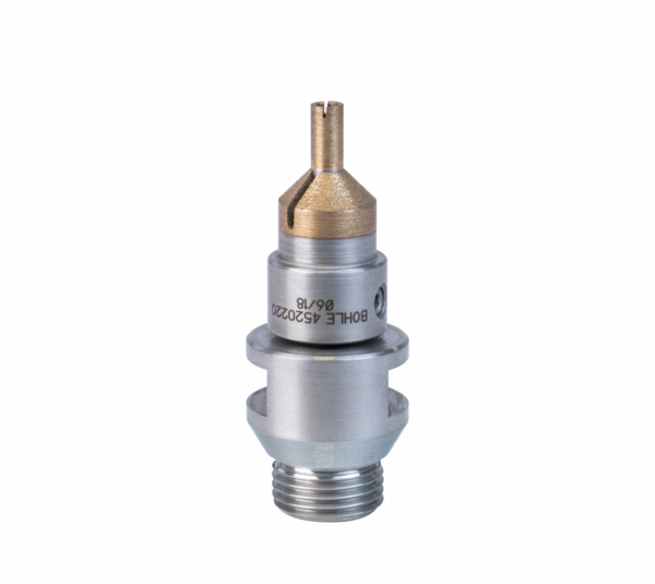 Industrial diamond hollow drill with deep countersink