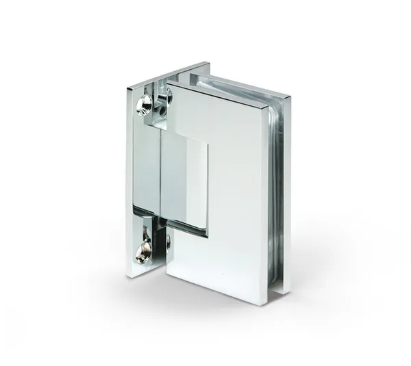 Bilbao shower door hinge, glass-wall 90°