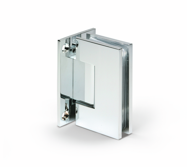 Bilbao shower door hinge, glass-wall 90°