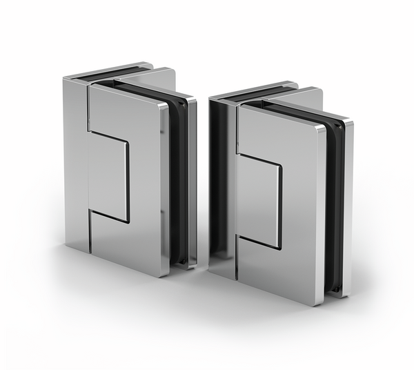 Bisagra para puerta de ducha Santos, vidrio-vidrio 90°