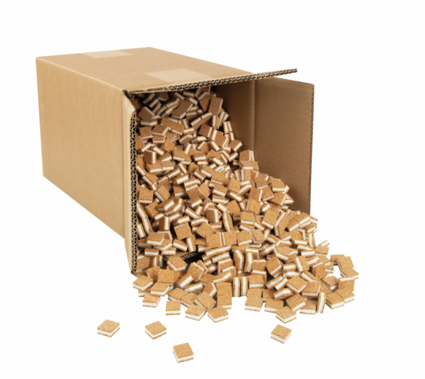 Cork protector pads with adhesive foam