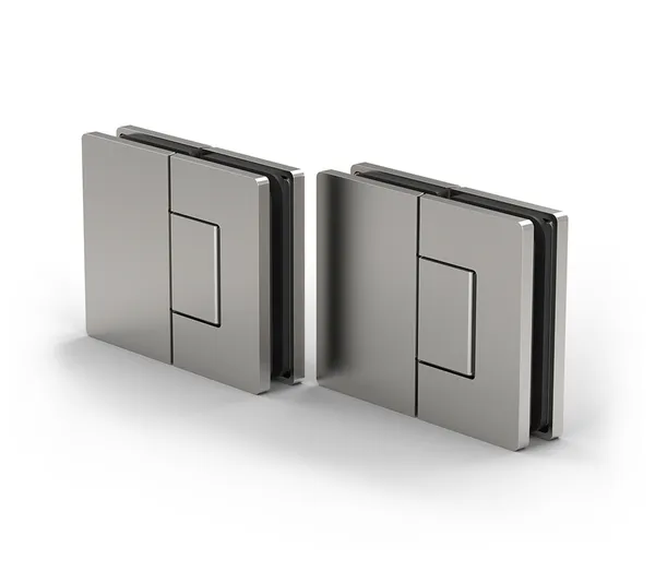 Shower door hinge Santos, glass-glass 180°