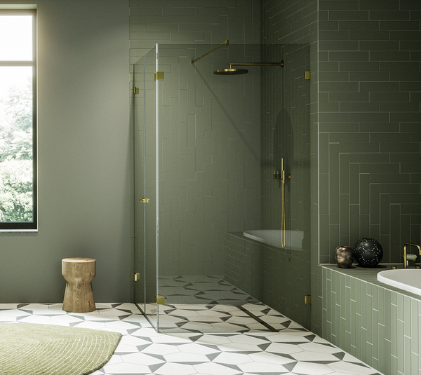 Bisagra para puerta de ducha Juna®, vidrio-pared 90°