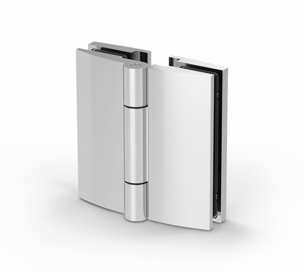 Avila shower door hinge, glass-glass 180°