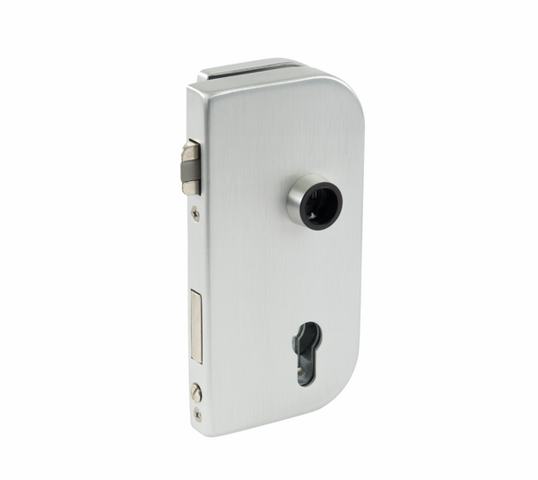 Olis glass door lock, profile cylinder