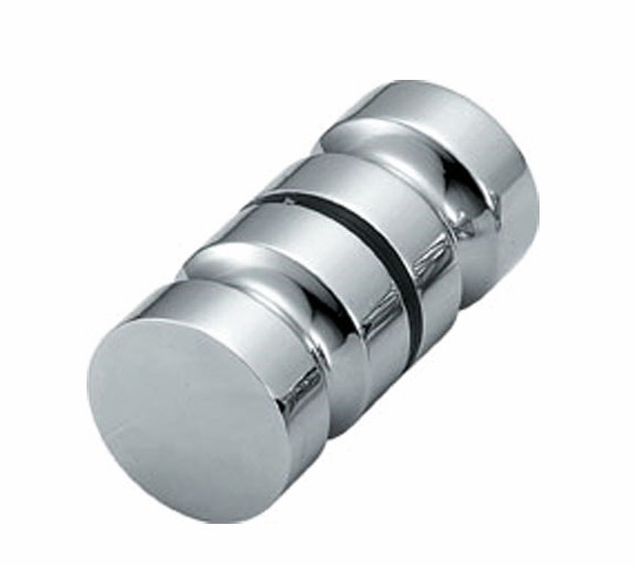 Shower Doorknob Groove polished chrome