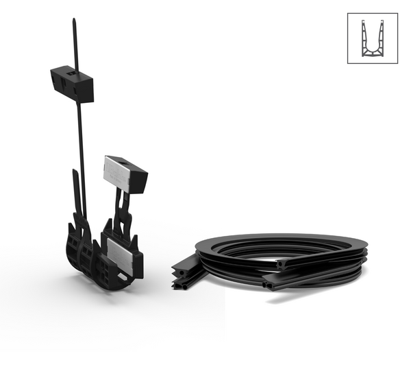 Set de montage VetroMount®, sans profilé de recouvrement