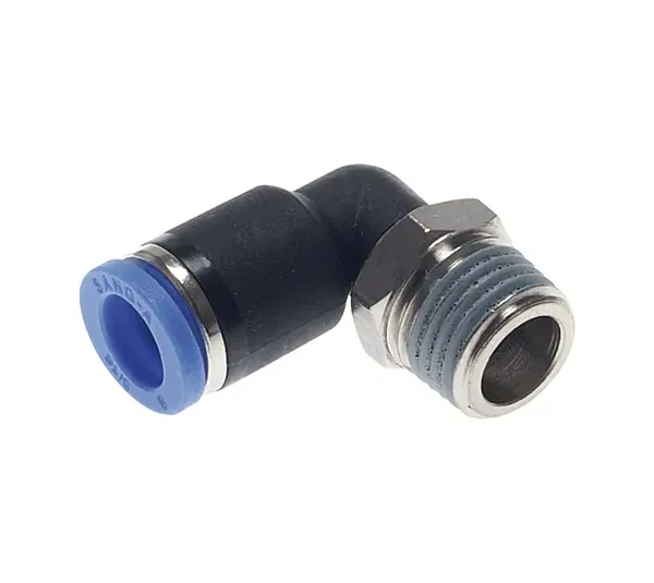 Conector acodado IQSL 186 R ⅛" - 6 mm