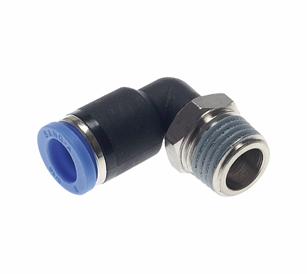 Angle push-in connector IQSL 186 R ⅛" - 6 mm