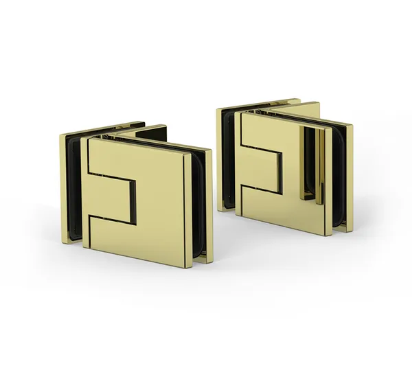 Shower door hinge Juna®, glass-glass 90°