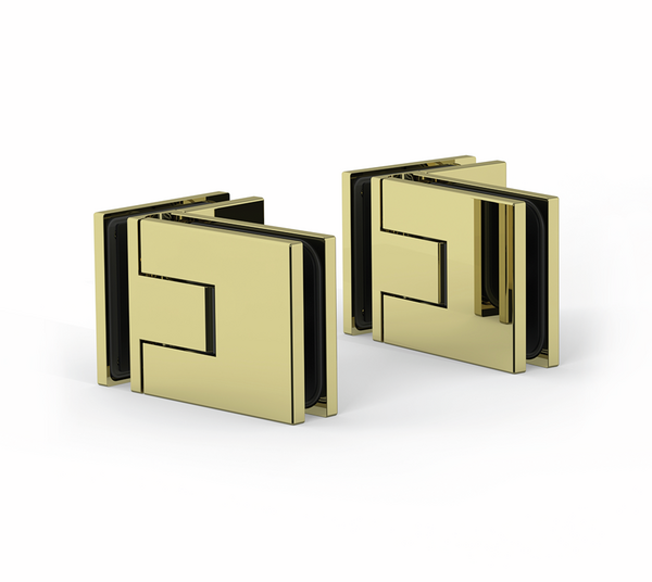 Shower door hinge Juna®, glass-glass 90°