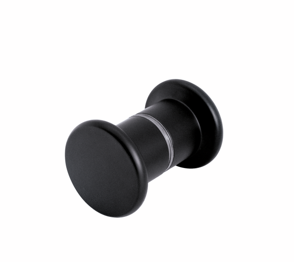 Shower Door Knob Mushroom Black