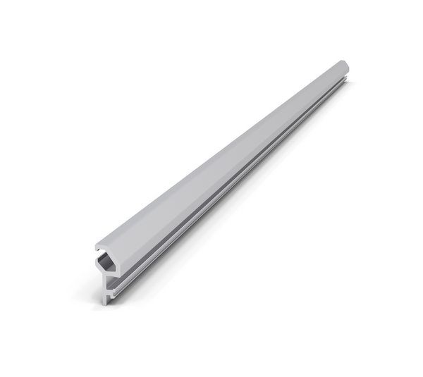 VetroMount® Slim top cover profile, with impact protection