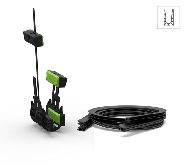 Set de montage VetroMount®, sans profilé de recouvrement