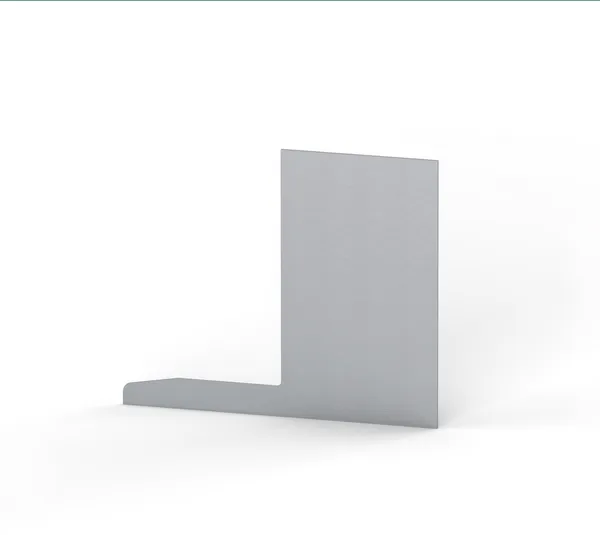 VetroMount® end cap for floor profile F