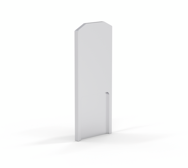 VetroMount® Slim end cap for U-profile, for stairwells