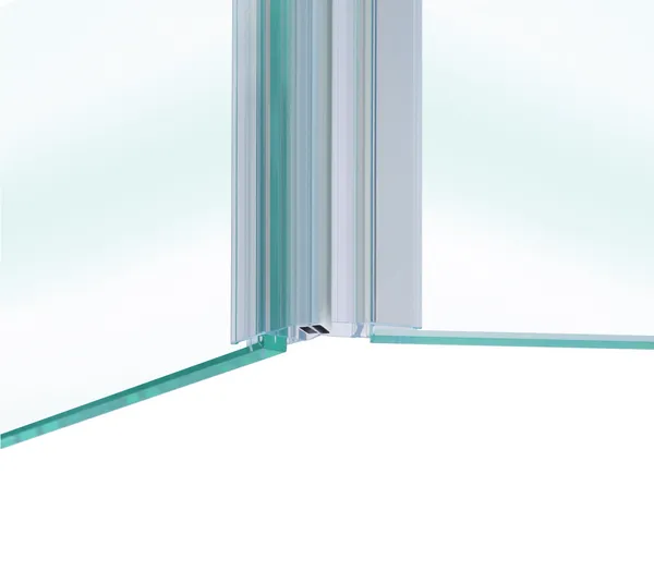 Shower door seal with magnet 135°