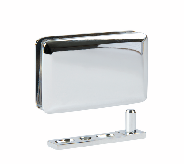 Furniture corner hinge Vitreasy 006, glass-wood