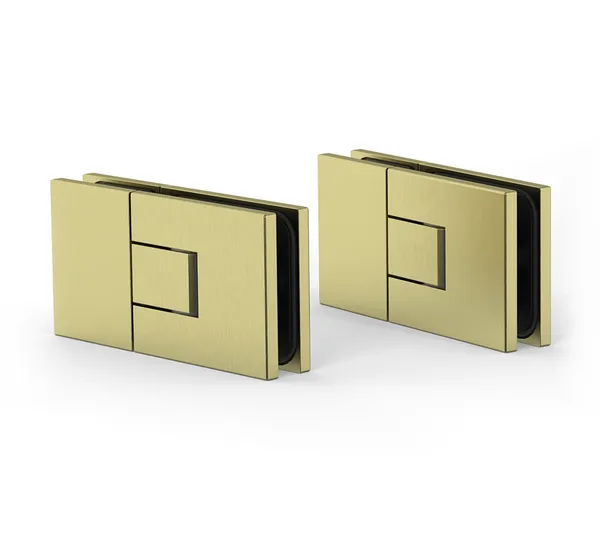 Shower door hinge Juna®, glass-glass 180°