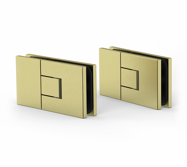Shower door hinge Juna®, glass-glass 180°