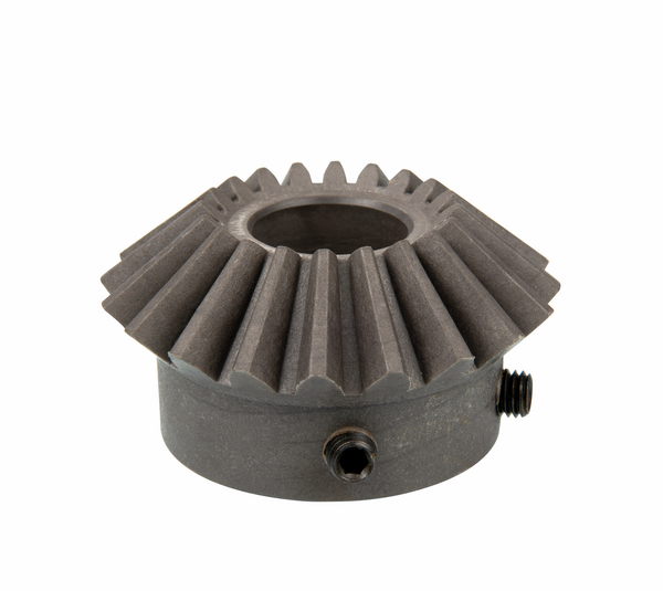 Bevel gear for glass transport