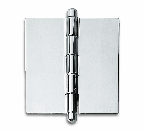 Glass door hinge 60 x 60 mm for UV bonding