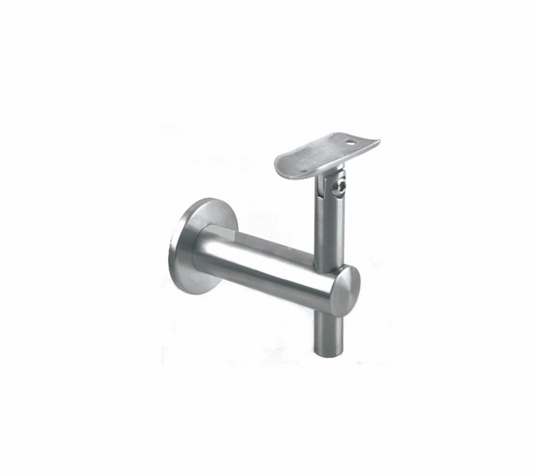 Handrail support adjustable, ø 42.4 mm, wall mount