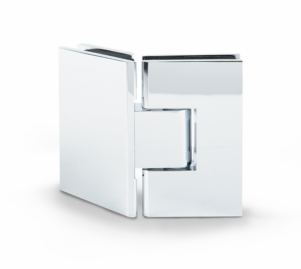 Bilbao Select shower door hinge, glass-glass 135°