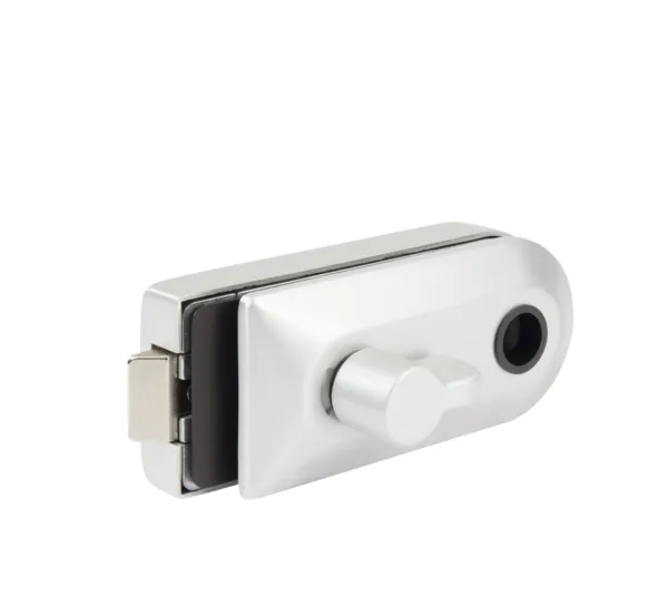 Studio cerradura de puerta de cristal WC, redonda