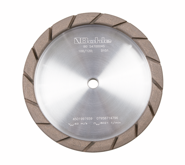 Cup wheel edge diamond / metal-bonded segmented